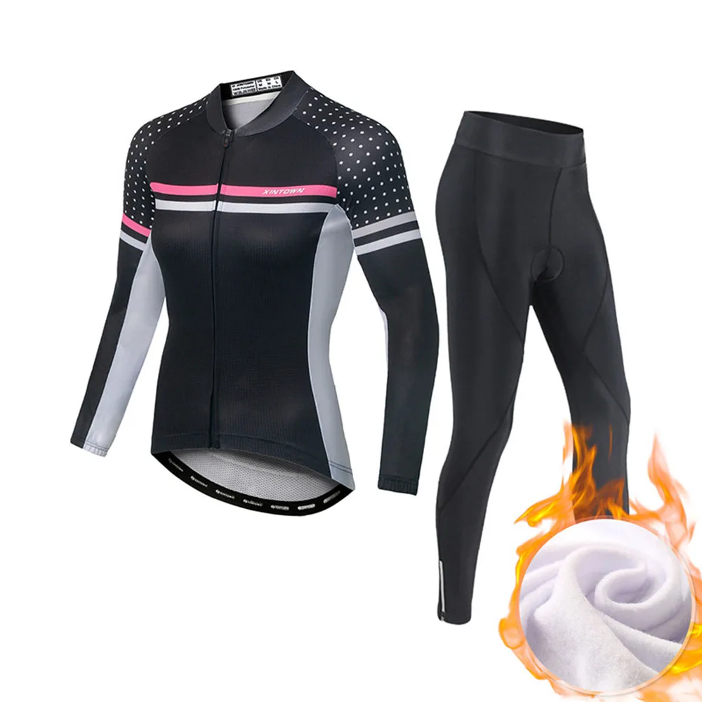 High Elastic Breathable Quick Dry Lightweight Women Cycling Kits with Reflective Safety Design