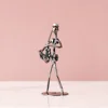 Saxophone-iron art figure
