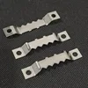 Silver double-sided serrated hanger