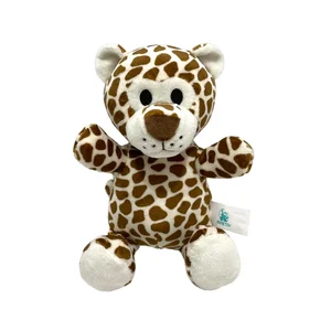 Wholesale Custom Sitting Jungle Animal Soft Plush Pillow Toys Little Leopard Stuffed Pillow with PP Cotton Filling