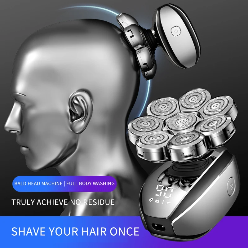 LK-8680 Professional 8 Heads Shaver - Multifunctional 6 in 1