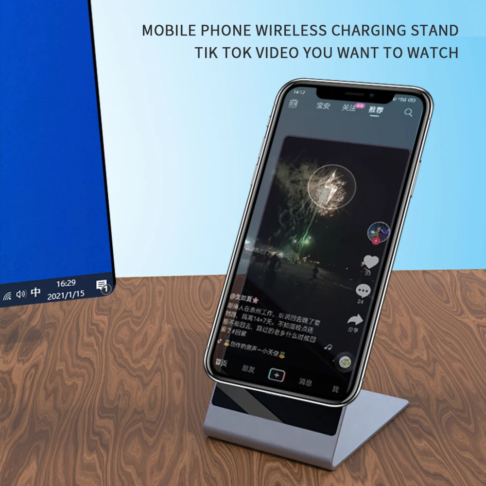 2021 New Product Non-Slip Wireless Magnet Charger Wireless Portable Wireless Charger Magnet