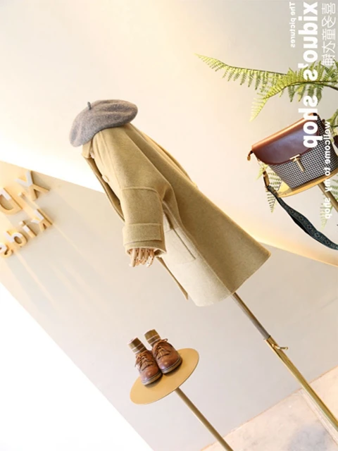 Прямая продажа с фабрики детская одежда От 3 до 7 лет изысканный Двусторонняя теплая плотная куртка для девочек Классический Зимнее шерстяное пальто мальчиков