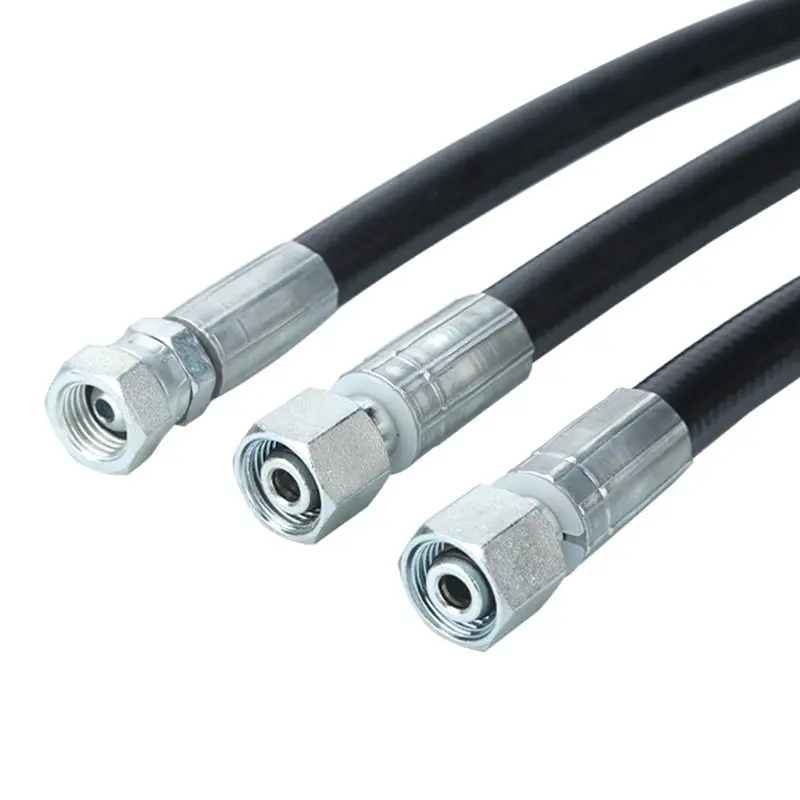 High-pressure Hydraulic Oil Pipe Assembly High-pressure Oil Pipe Air Compressor Connector High-temperature Resistant Steel Hose