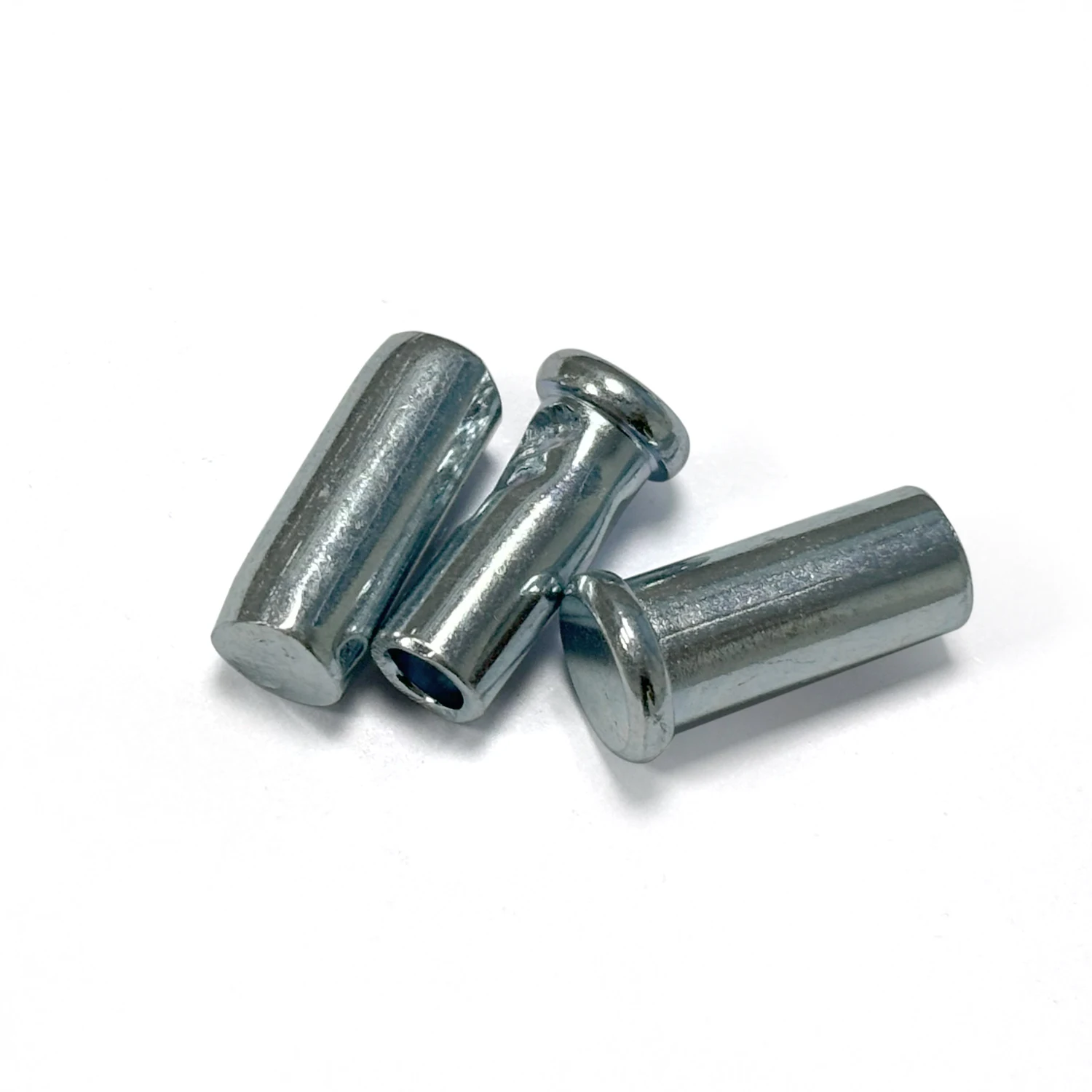 Factory Custom OEM Steel Fasteners Cold Forged Semi-Tubular Rivet with Aluminium Flat Head for Brake Lining