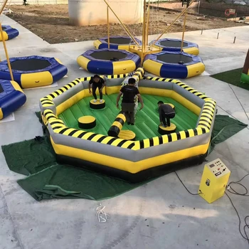 Manufacturer custom toxic mechanical inflatable Spin game meltdown machine obstacle challenge game
