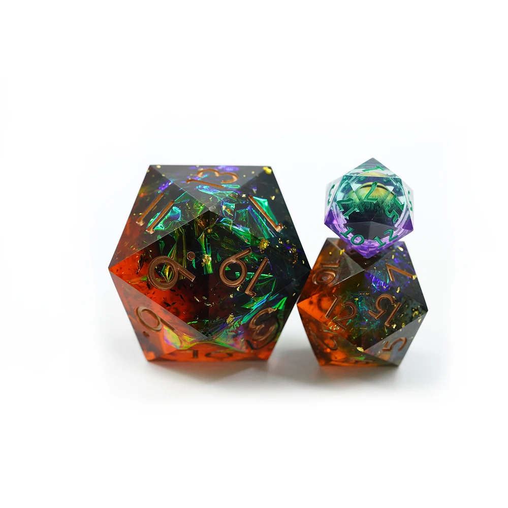 Yushun Dau gegant D20 Jumbo 50mm de gran poliedre fet de resina per a jocs de rol D&D