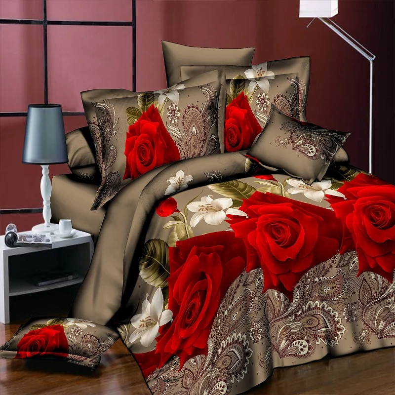 red rose duvet