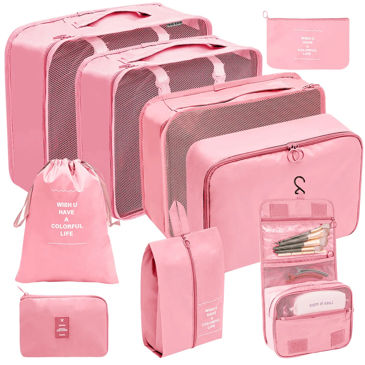 Wholesale Custom Clothes Travel Luggage Foldable Packing Storage Box Organizers for Travel Accessories
