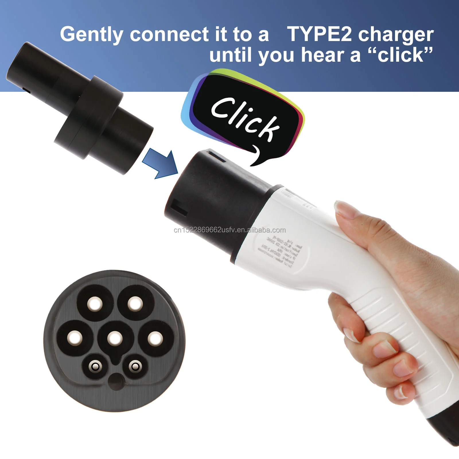 Ev Charger Type 2 To Tesla Electric Car Charging Adapter Type 2 Dc ...