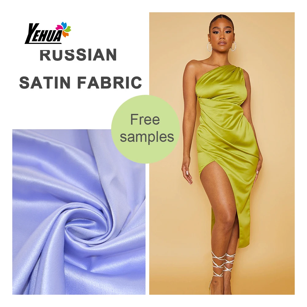 Hohes Gewicht 230-240g/m² Russischer Satin Poly Shining Spandex