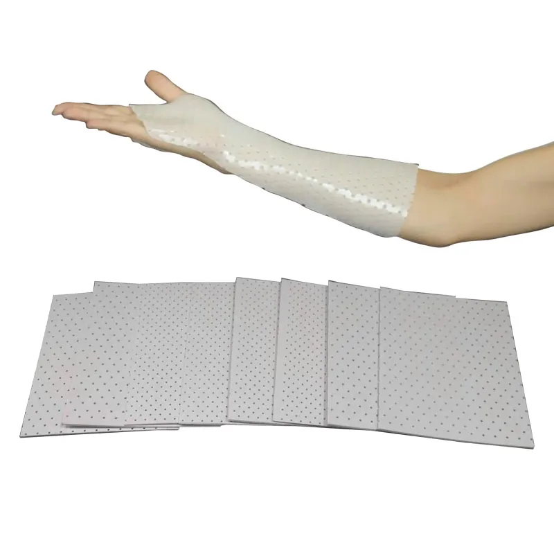 Hot Moldable Thermoplastic Splinting Sheets Medical Perforated