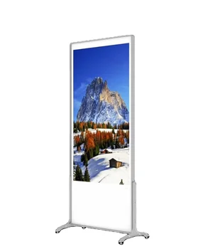 1080p Android 75" indoor lcd digital signage Free standing Digital screen ADs display