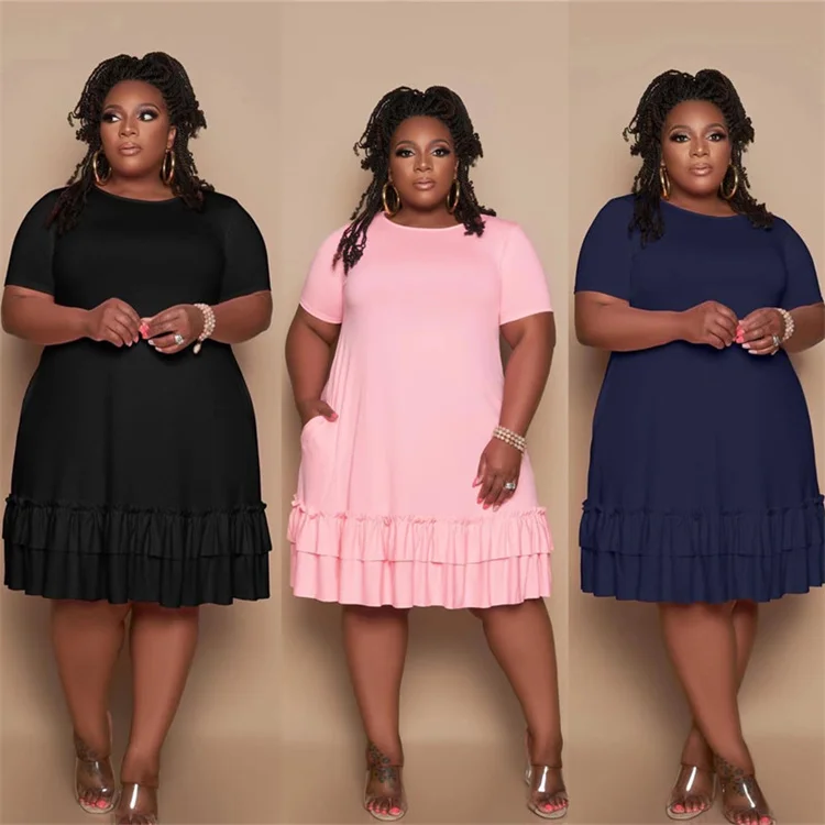 Plus Size 5xl Solid Color Knitting 