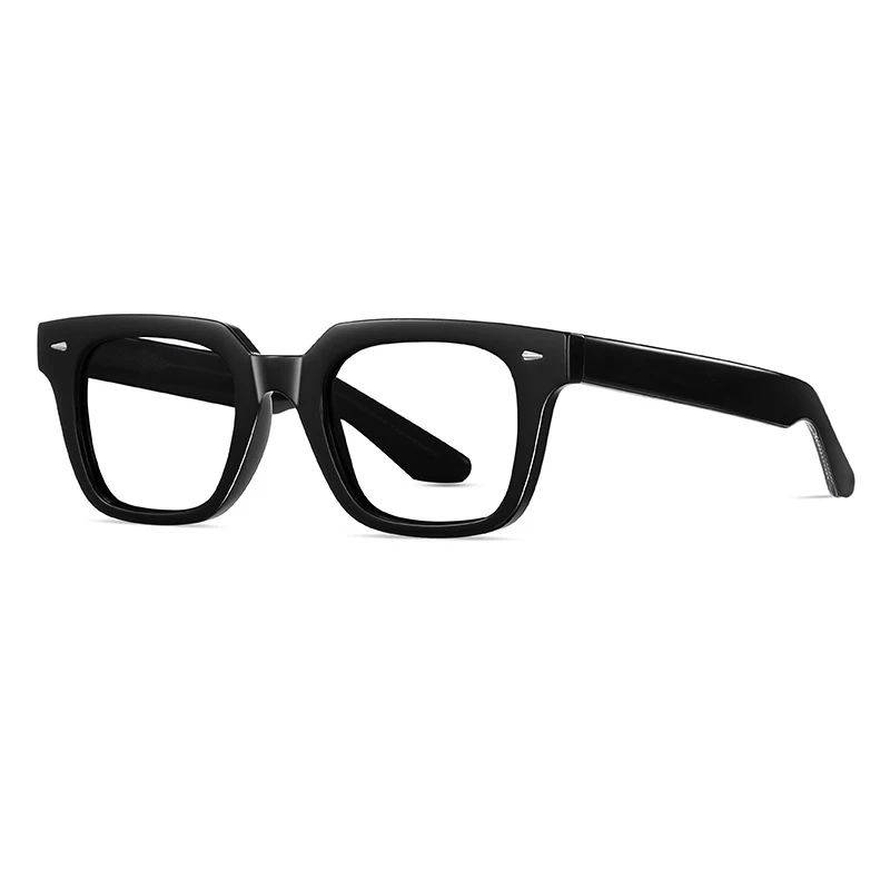 Acetate Glasses Men Thick Black Reading Glasses Vintage Thick