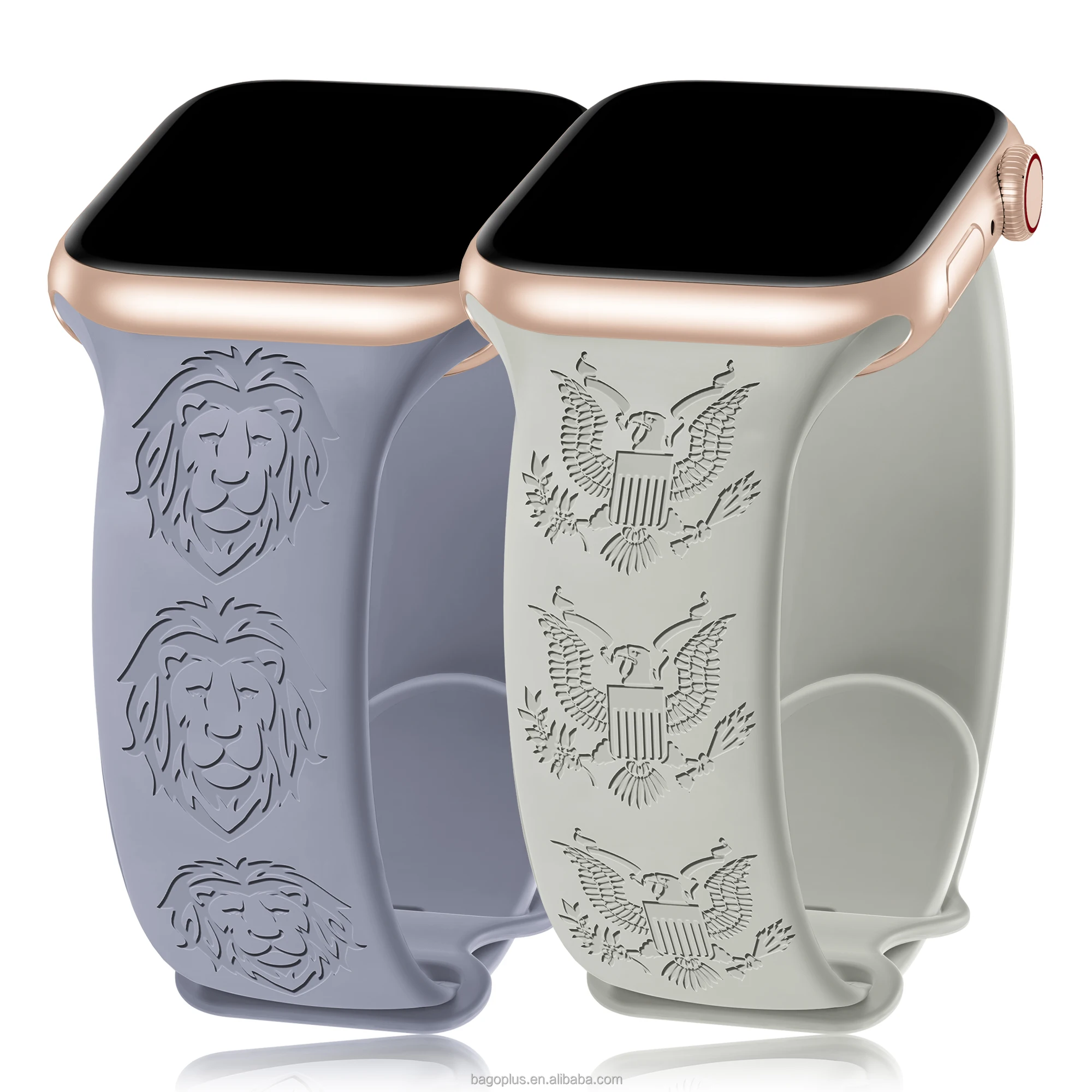 38mm 49mm Engraved Smart Watch Belt Strap Silicon Apple Watch Band For