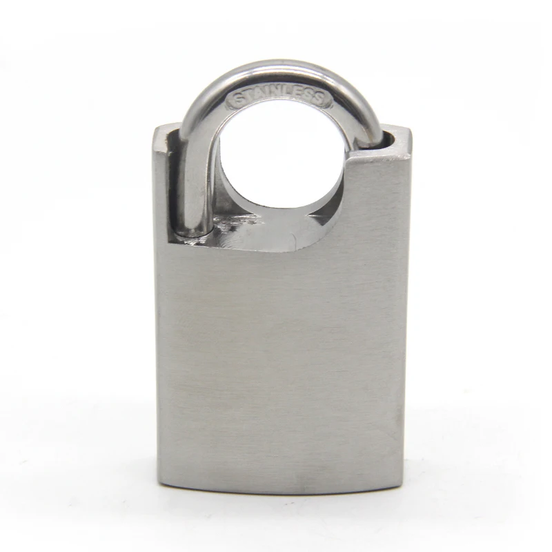 Custom Logo and Package Free Sample Stainless Steel 304 Padlock with Brass Keys