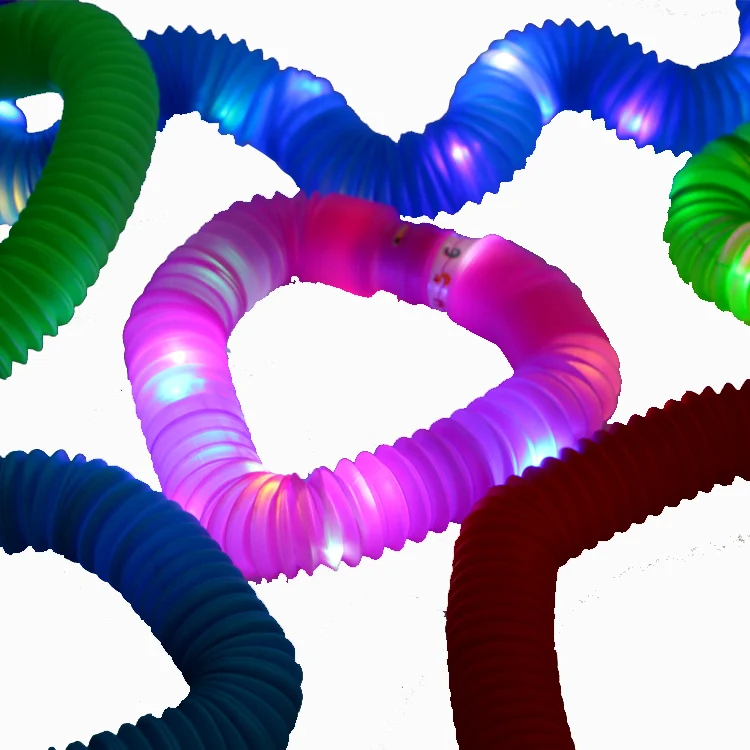 Новый дизайн красочные светящиеся радужные поп-трубки микро светодиодные новый