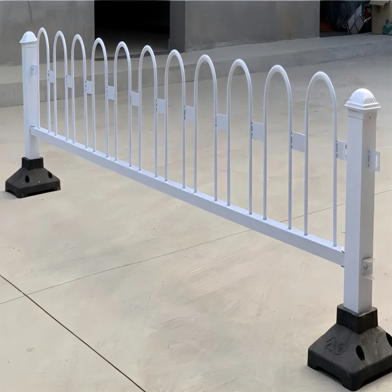 Steel Pipe Road Guardrail, 80x80mm Square Post with 16mm Round Steel, Hot-Dip Galvanized for Long-Term Outdoor Use supplier
