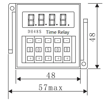 Meishuo DH48S-S AC 12v 24v 110v 5A Electricity Digital Cyclic Timer Delay Relays with Reset and Pause Function