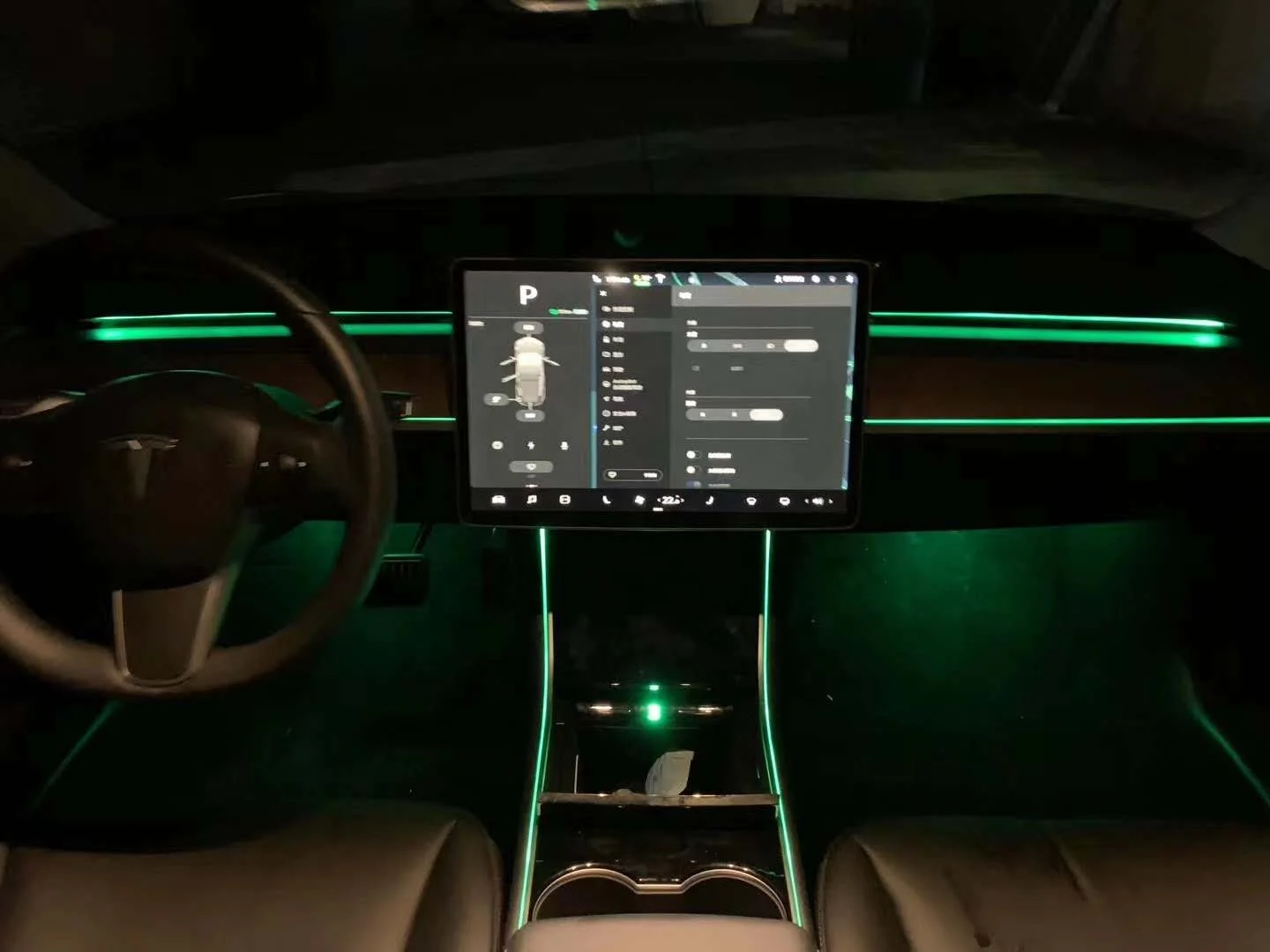 Led Auto Lighting System Atmosphere Lighting Inter Car Ambient Light for Tesla Model 3