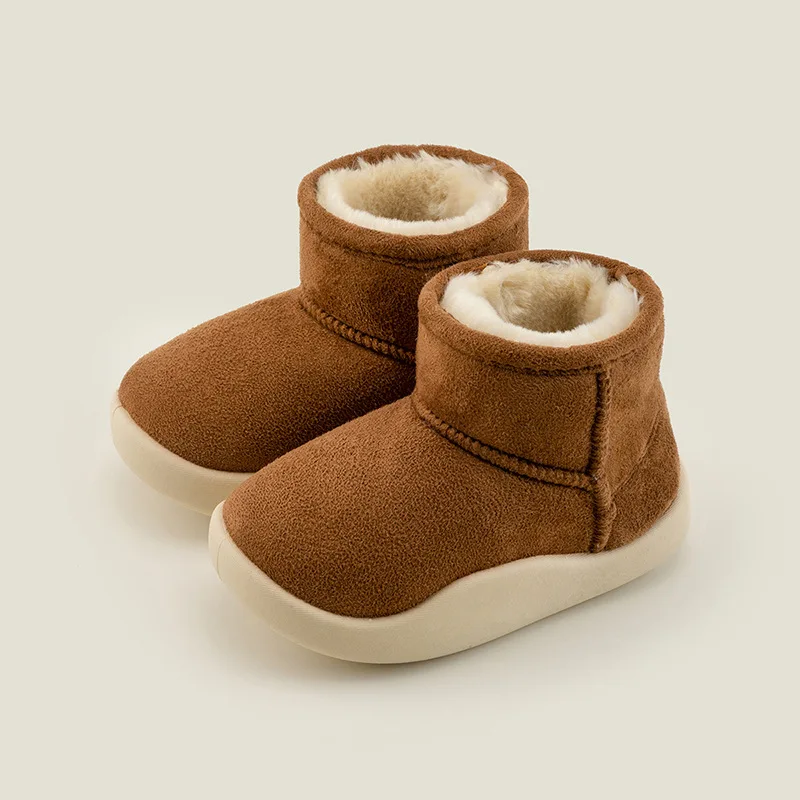 Toddler Winter Boots Warm, Fur Ankle, Flat Snow Boots