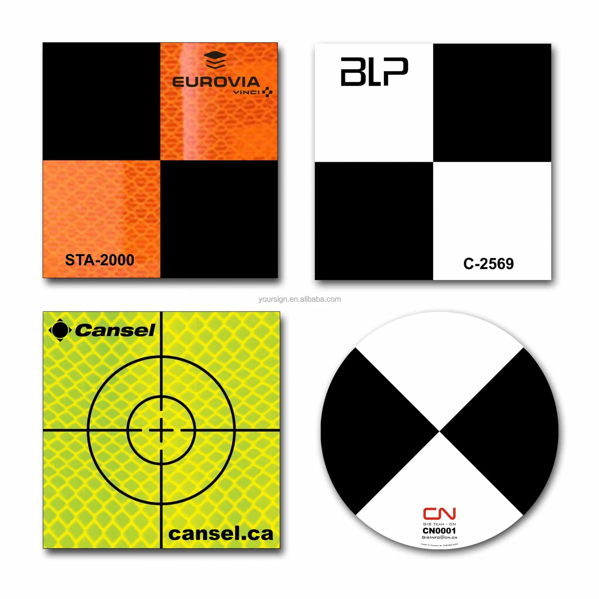 thumbnail image 2 of Laser Targets, 2 Pack Magnetic Floor Laser Targets Card Plate ABS Laser Target Plate For Green Beam Applications 2 of 13