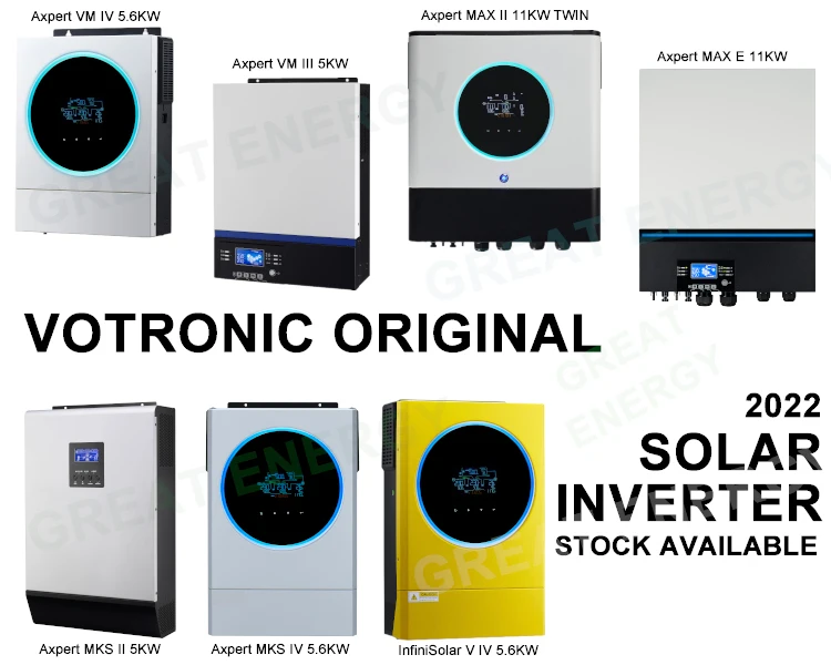 Vevor Hybrid Solar Mppt Dc to Ac 48v 220v 3kw 4kw Inverter Off Grid Voltronic Axpert VM III 5KW