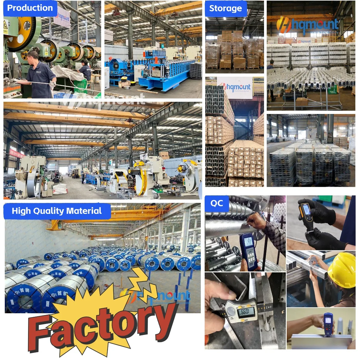 솔라리움 솔라 카포트 마운팅 시스템 솔라 패널 모듈 설치를 위한 간편한 시공 말뚝 프레임 구조