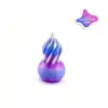 Gourde 5cm cristal bleu-violet