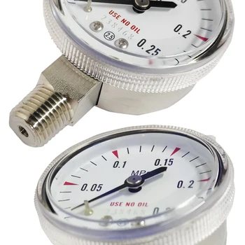 High Quality Stainless Steel Universal  Pressure Gauge with Accurate Scale 1/4NPT Interface