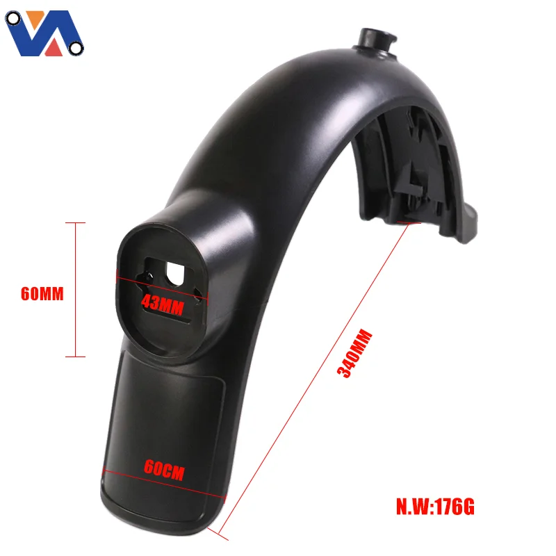 New Image Mudguard Support Rear Fender for Xiaomi 4 Pro Electric Scooter Back Mudguard Without Taillight Parts