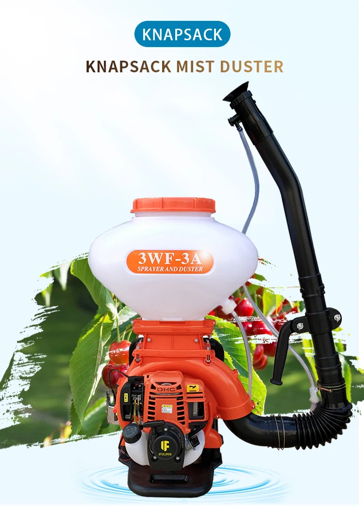 Backpack Sprayer Blower Turbo Boosted Backpack Fogger Leaf Blower Sprayer Machine for Garden Spraying with Gas Powered Engine