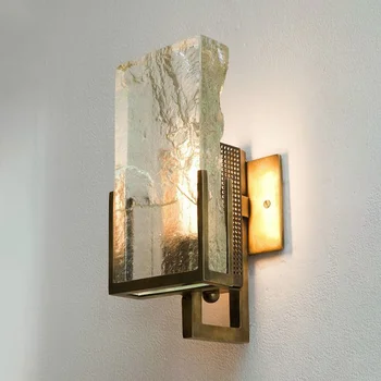 Post modern crystal chandelier glass crystal lamp luxury wall lamp Ice crystal hallway wall light