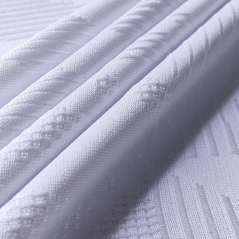 Dry Fit 100% Polyester Sport Jacquard Mesh Knit Fabric for Sportswear  T-shirt Basketball Wear Soccer Jersey