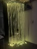 Rideau de fibres optiques courbées de 80 cm, fibre claire
