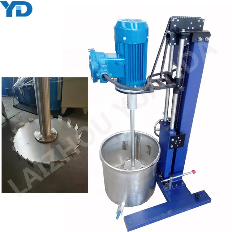20 L High-Power Chemical Ink Mixer with Stainless Steel Shaft and Gearbox