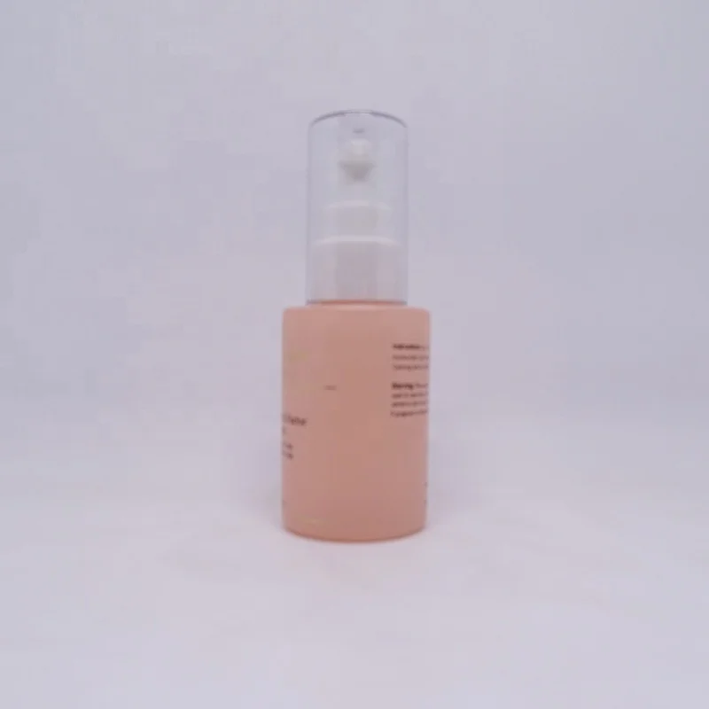 luxury custom 30ml pink empty cosmetic beauty eyes serum glass bottle for facial skin care