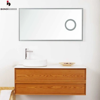 Extremely Durable Standard Corians Basin Wall Hung Wood Laminate Bathroom Vanity Cabinet