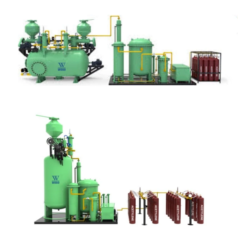 One-Button Start and Stop 20M3/H Acetylene Production Plant Welding Gas Acetylene Generator Price With Acetylene Gasometer