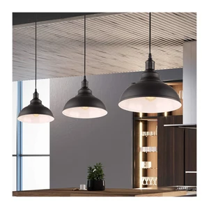 Vertak New Arrival Modern Decorative Industrial Indoor Ceiling Lamp Black Pendant Light Round
