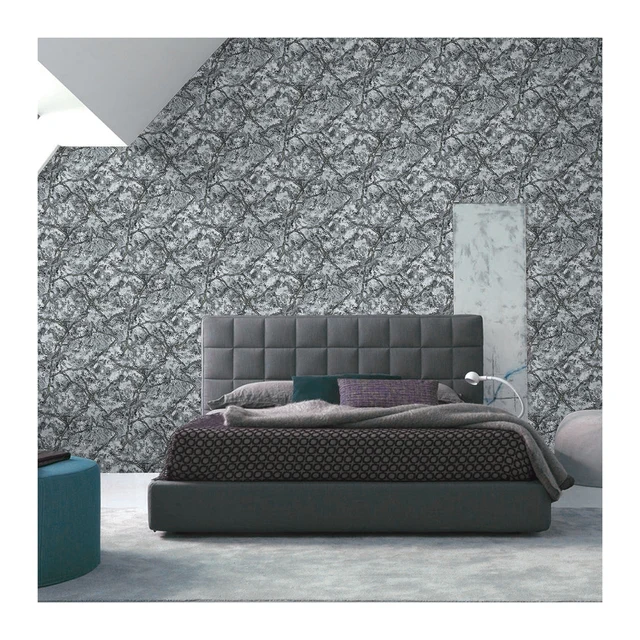 Wholesale 0.53m Marble Wallpaper Home Interior Wallpaper Rolls 3D Suede Foam Wallpaper