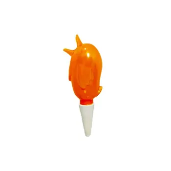 Orange Bird-shaped Self Watering Spikes Flower Pot Drip Sprinkler Device Transparent Automatic Drip for Lazy People