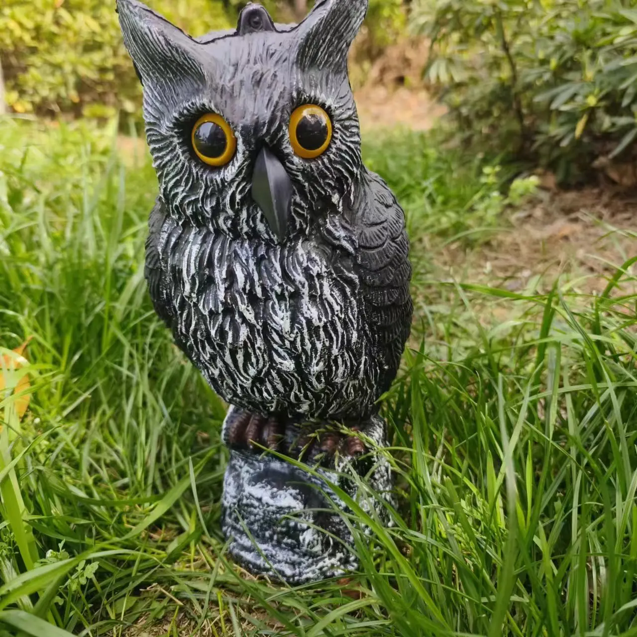 Cute Owl Statue Decoy Owl Bird Scarer Bird Deterrent Model Owl For
