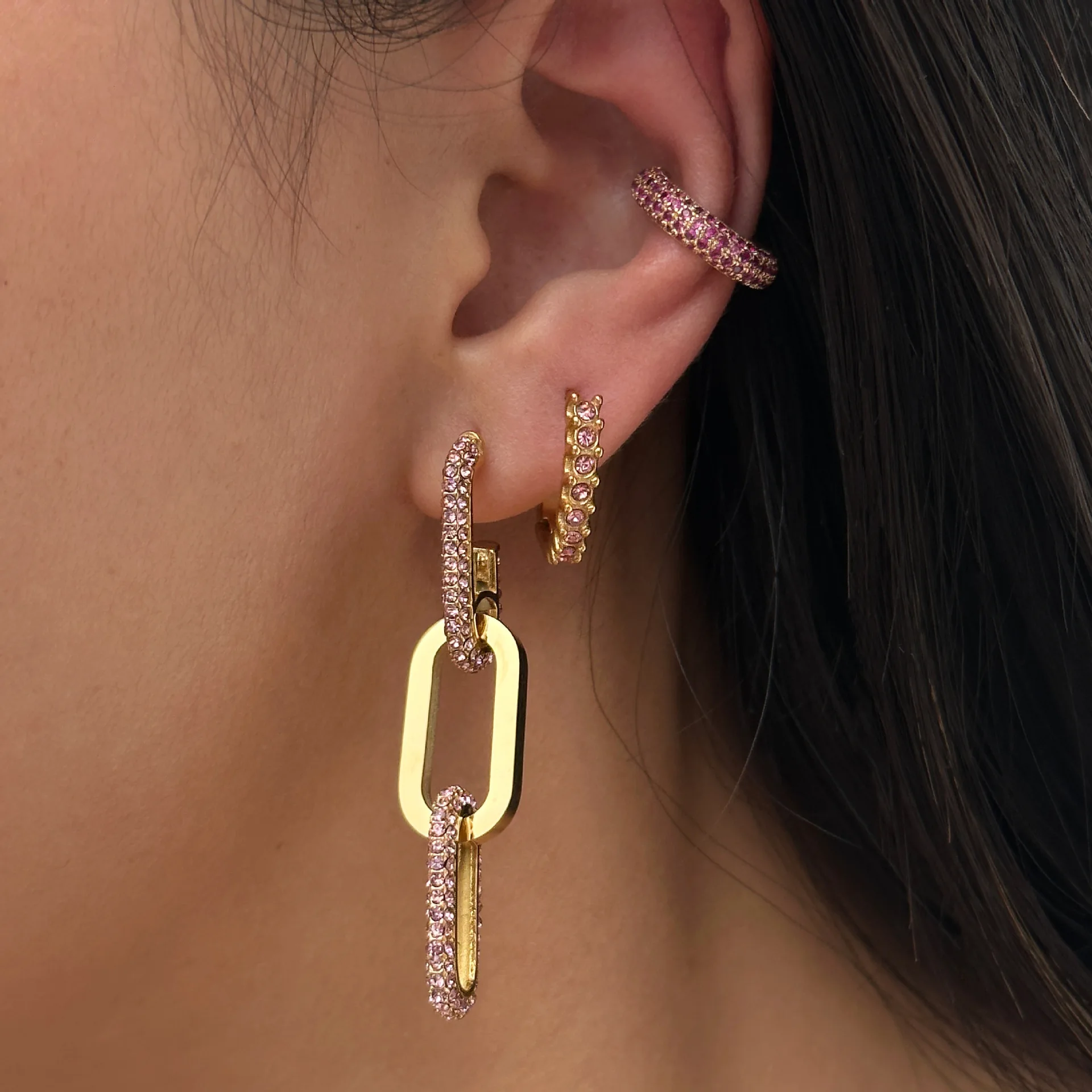 100pairs Plastic Transparent Earrings, Earring Protectors