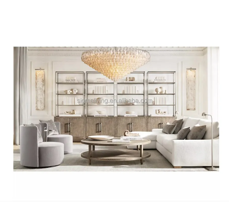 chandelier ceiling light luxury light clear glass round 61