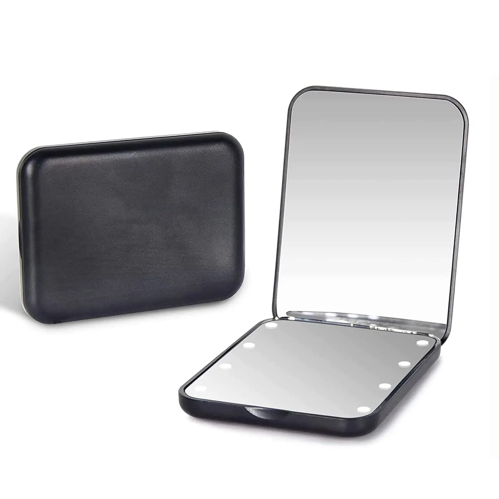 Portable Folding Handheld 1x/3x Magnification Led Compact Travel Pocket Makeup