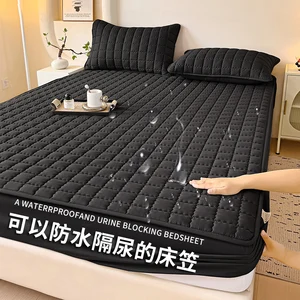 Extra Deep Pocket Queen Waterproof Mattress Protector Solid Quilted Bed Topper Mattress Covers for Queen Bed King Size
