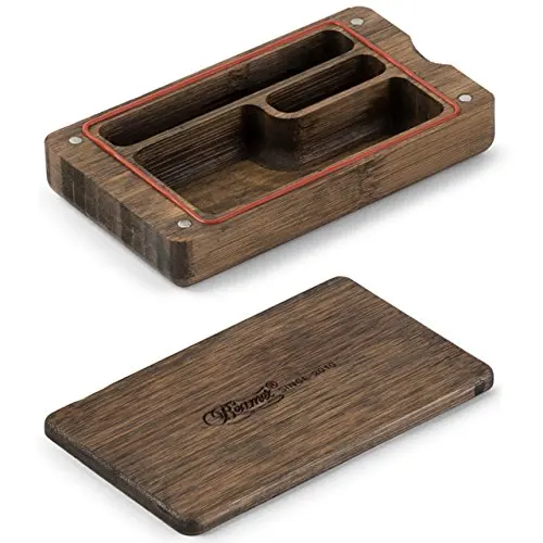 Wooden Stash Box with Key and Foam Inlay