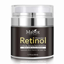 2.5% Retinol Face Cream Vitamin E Retin Anti-Aging Wrinkles Hyaluronic Acid Shea Butter Caviar 50ml Whitening Cream for